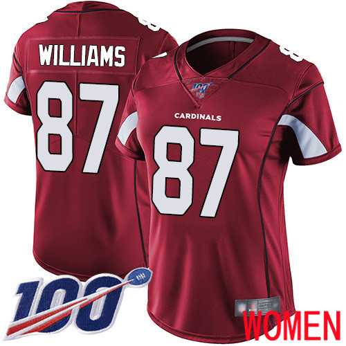 Arizona Cardinals Limited Red Women Maxx Williams Home Jersey NFL Football #87 100th Season Vapor Untouchable